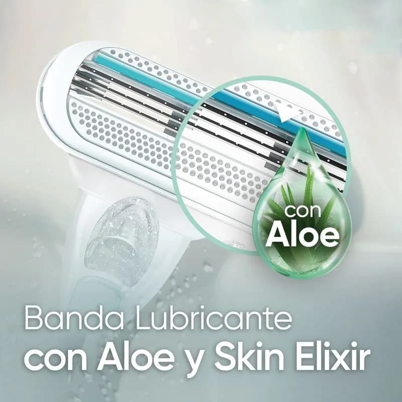 Maquina de Afeitar para Mujer Gillette Venus Sensitive para Piel Sensible x 1uni.