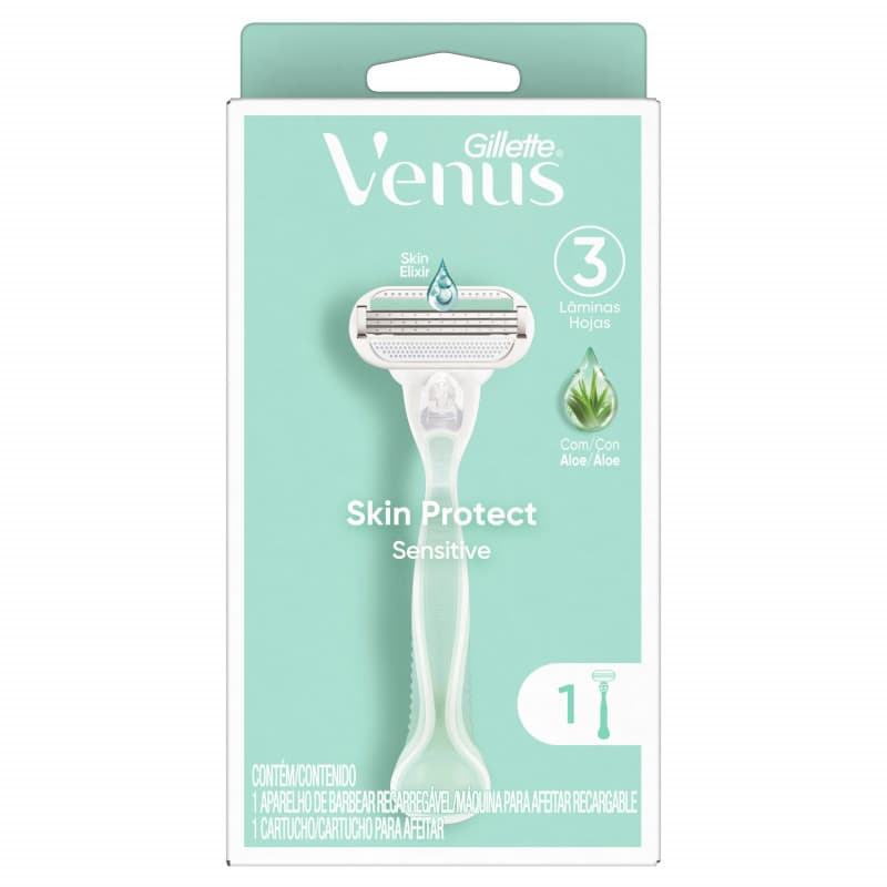 Maquina de Afeitar para Mujer Gillette Venus Sensitive para Piel Sensible x 1uni.
