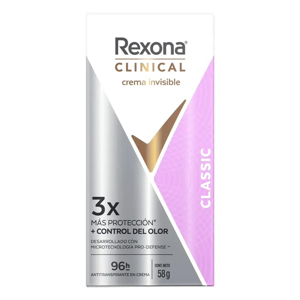 Antitranspirante Rexona Clinical Classic Crema x 58grs.