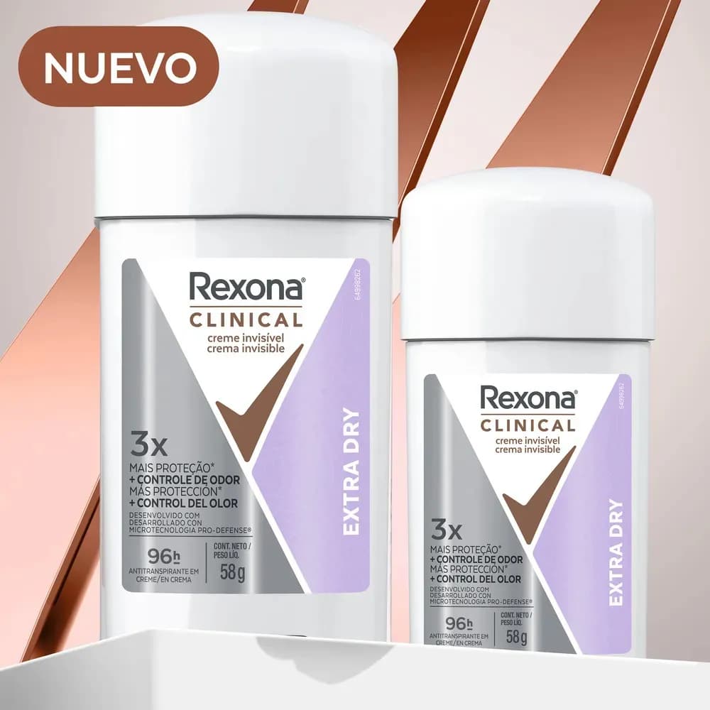 Antitranspirante Rexona Clinical Extra Dry Crema x 58grs.