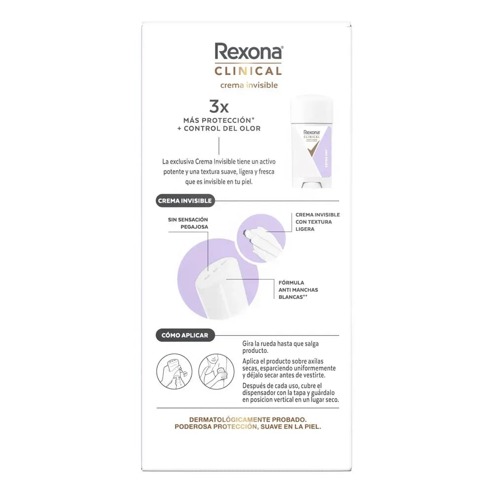 Antitranspirante Rexona Clinical Extra Dry Crema x 58grs.