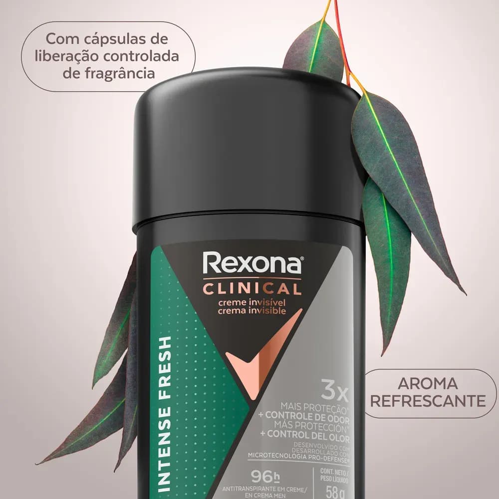 Antitranspirante Rexona Men Crema Intense Fresh x 58grs.