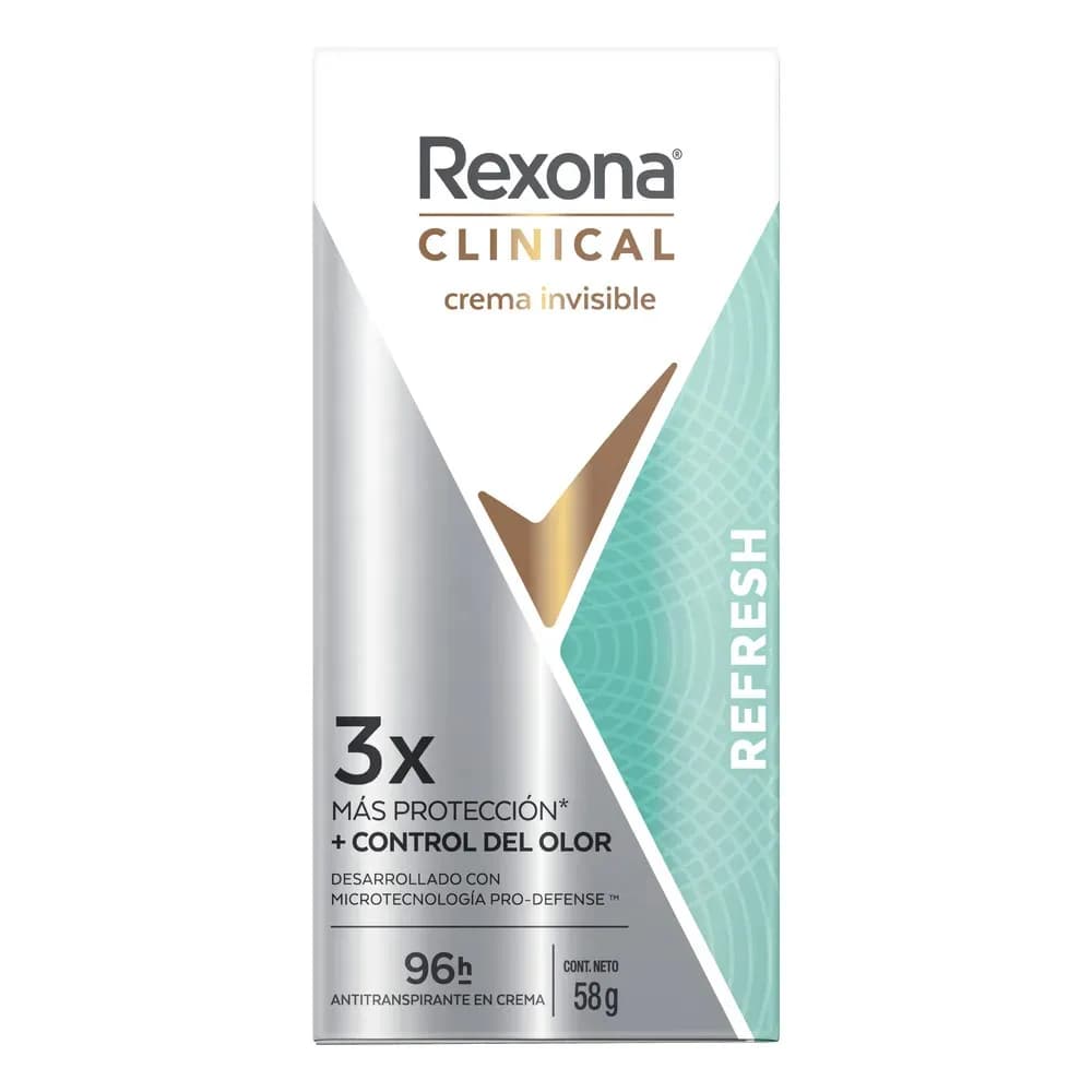 Antitranspirante Rexona Clinical Refresh Crema x 58gr.