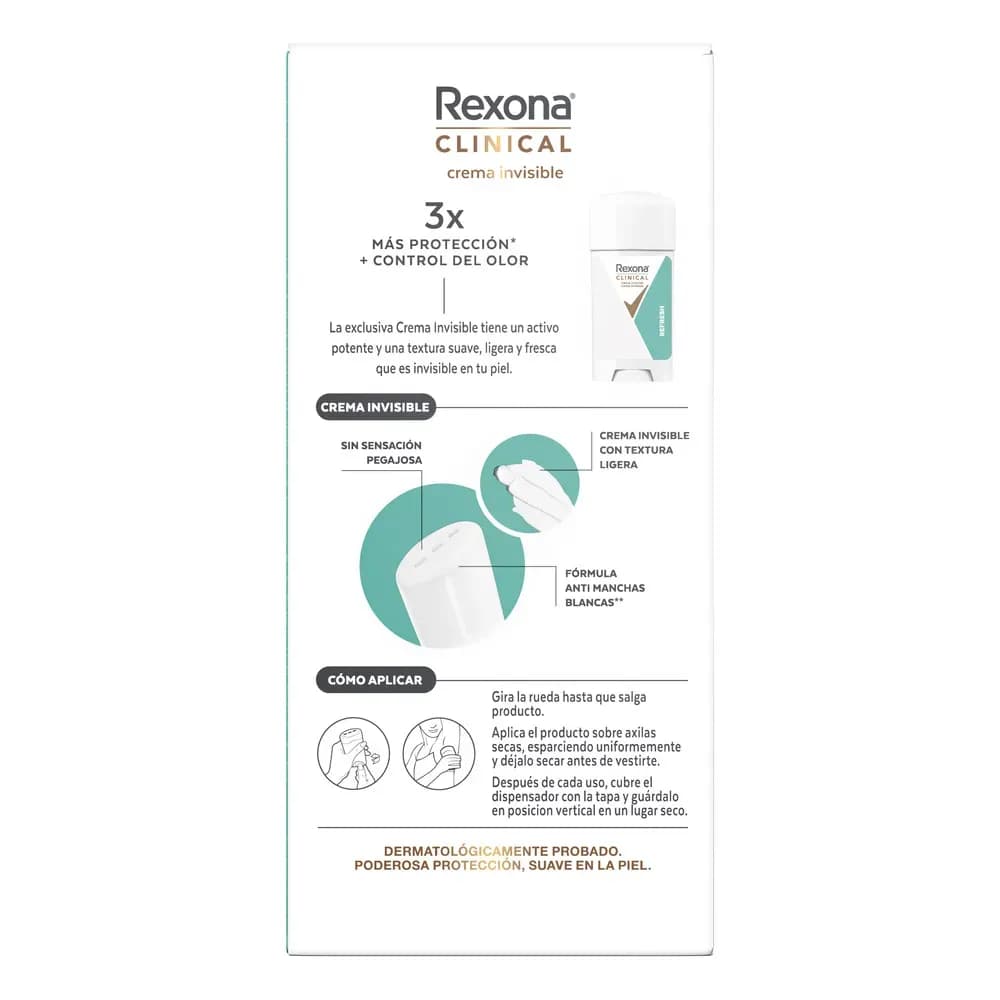 Antitranspirante Rexona Clinical Refresh Crema x 58gr.