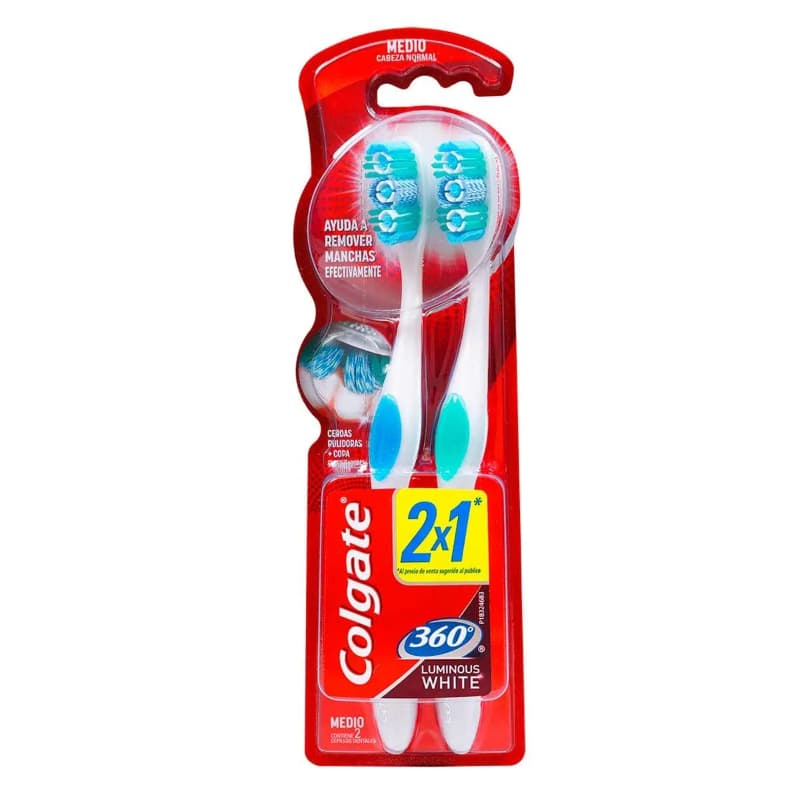 Cepillo Dental Colgate Luminous White x2un