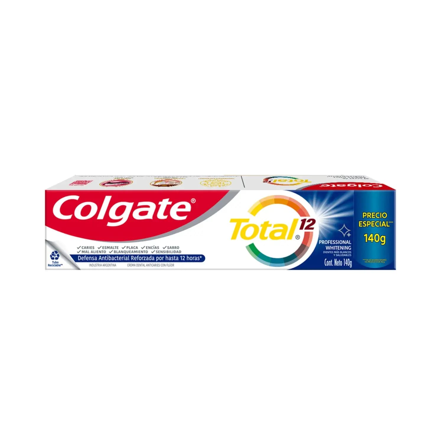 Pasta Dental Colgate Total 12 Advanced Whitening x 140 g