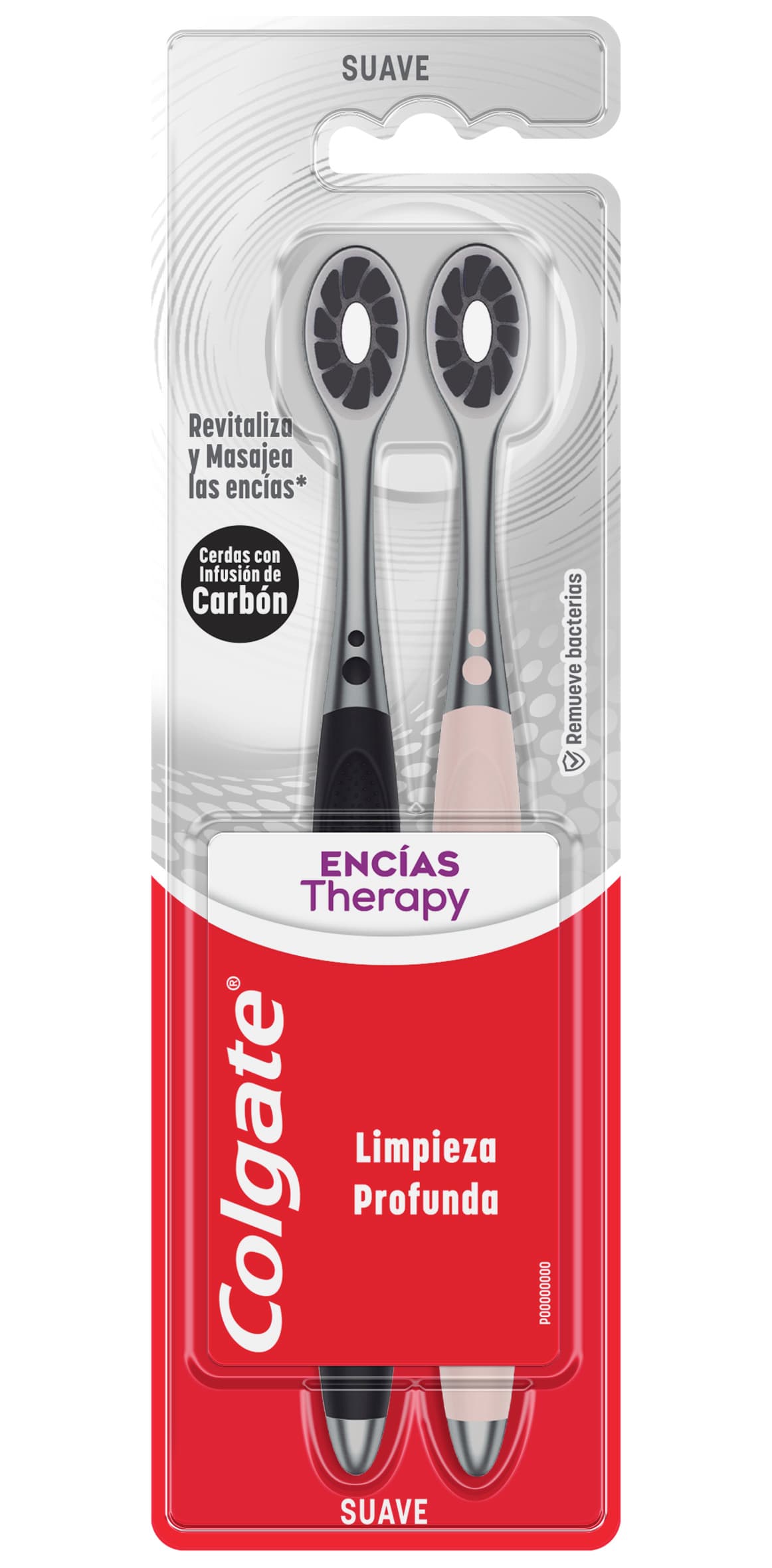 Cepillo Dental Colgate Encias Therapy Charcoal x2un