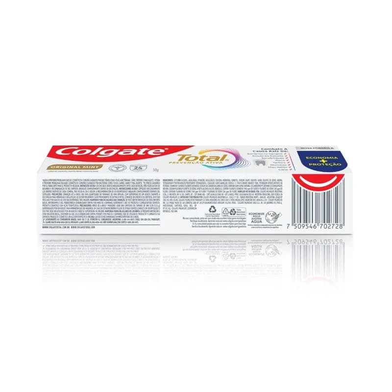Pasta Dental Colgate Total Original Mint 50 Gr.