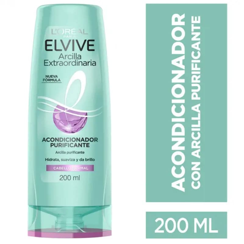 Acondicionador Elvive Arcilla Purificante x200ml