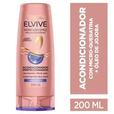 Acondicionador Elvive Kera-Liso Brillo y Sedosidad x200ml