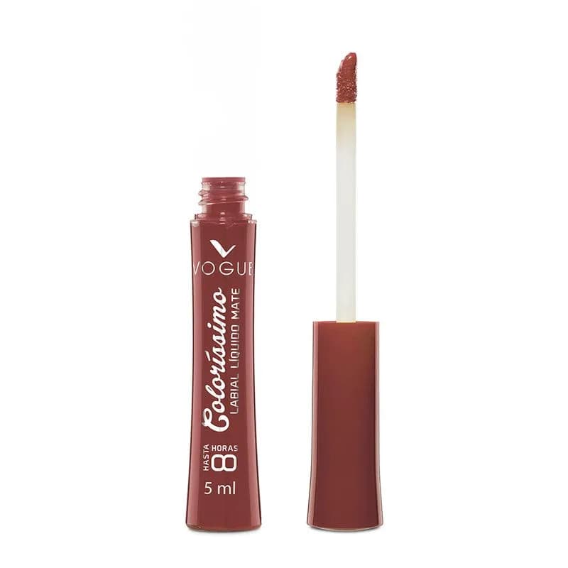 Labial Liquido Mate Vogue Colorissimo Tono Canela
