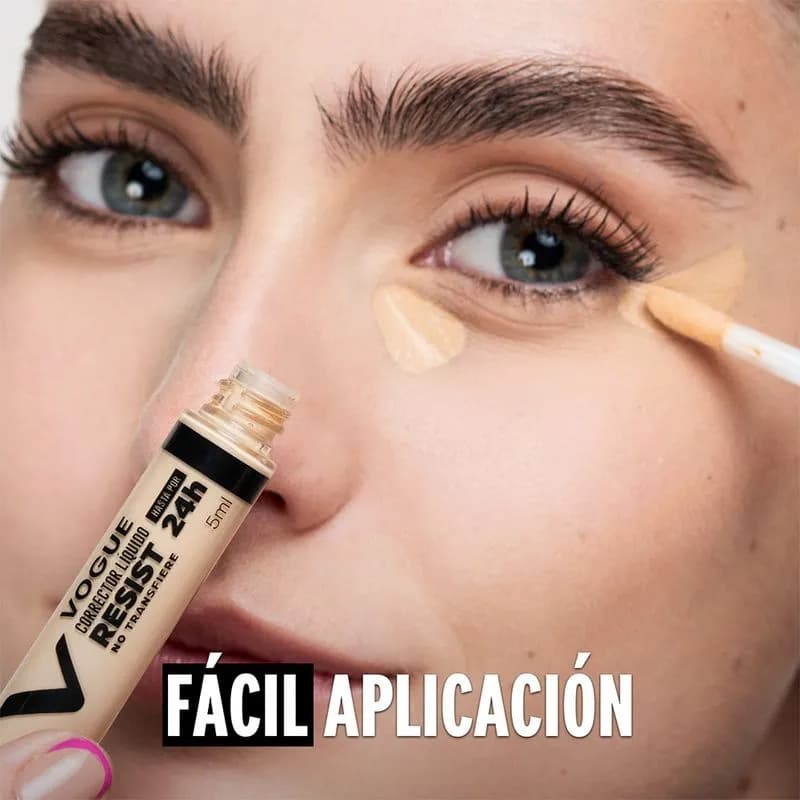 Corrector de Ojos Liquido Vogue Resist Tono Petalo