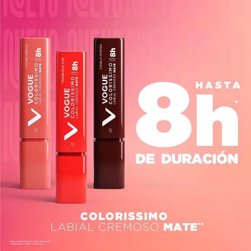 Labial en Barra Vogue Colorissimo Tono LYCHEE FRESCO