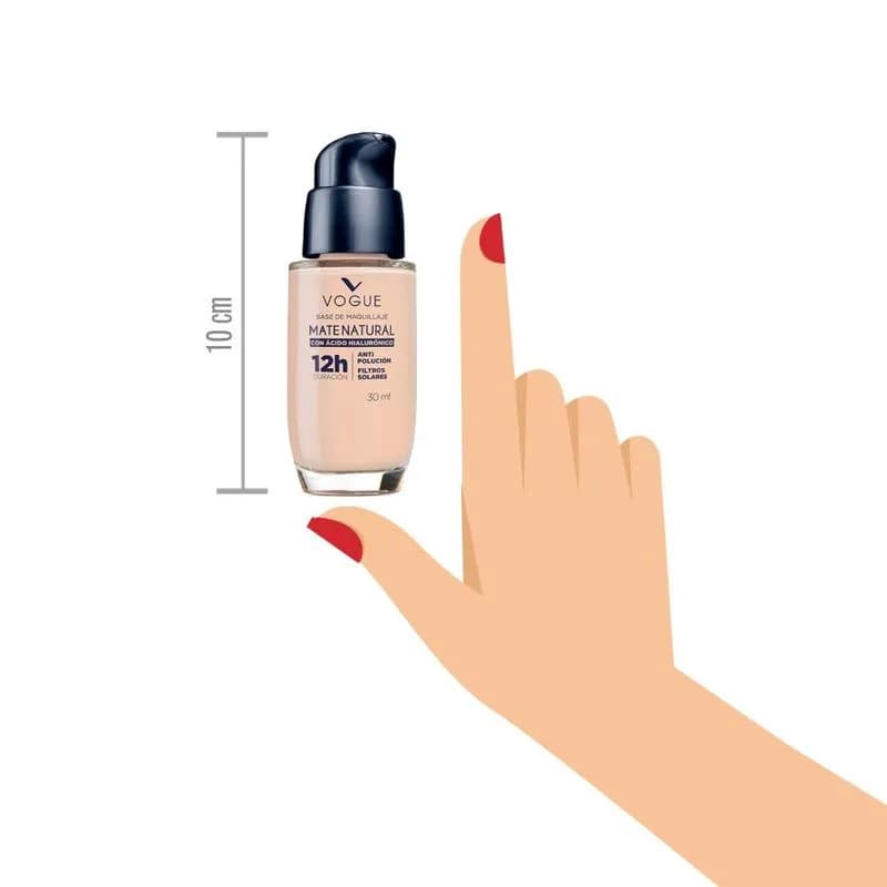 Base de Maquillaje Vogue Mate Natural Tono Natural