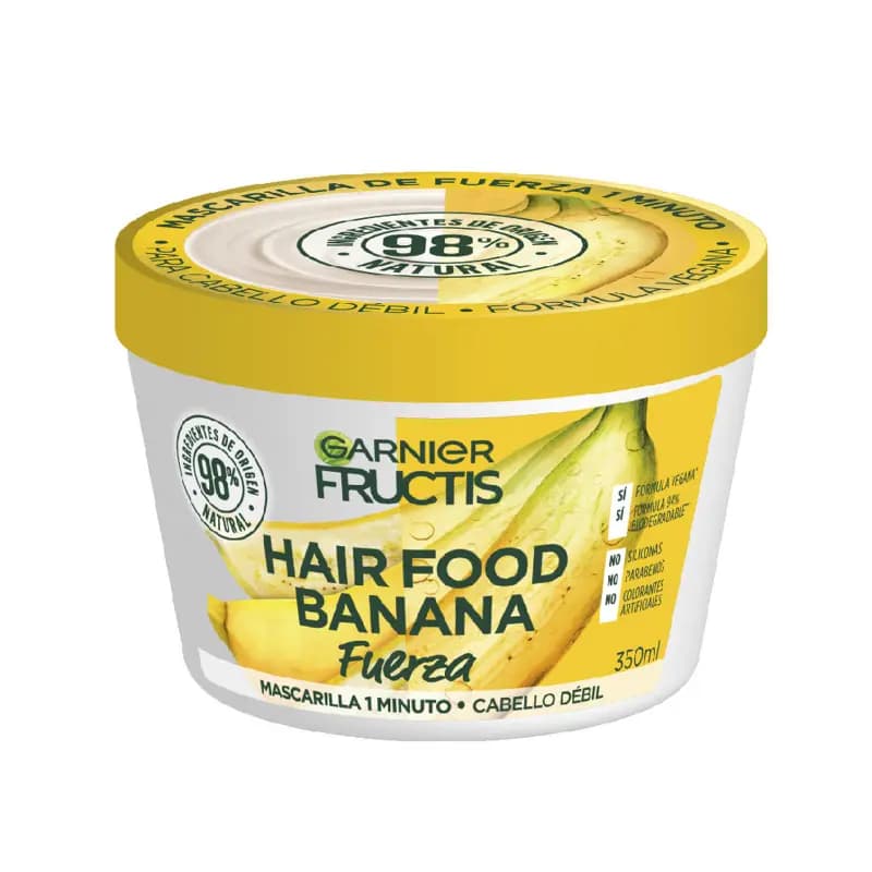 Mascara Capilar Fructis Hair Food Banana x350ml