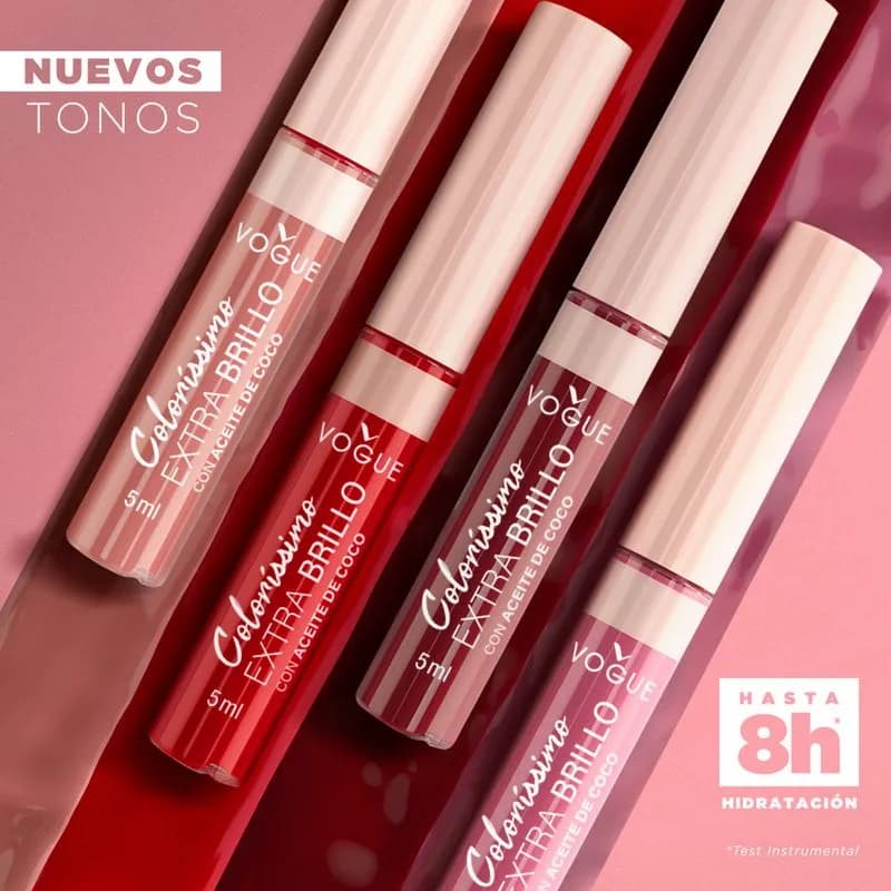 Labial Líquido Vogue Colorissimo Extra Brillo Rose