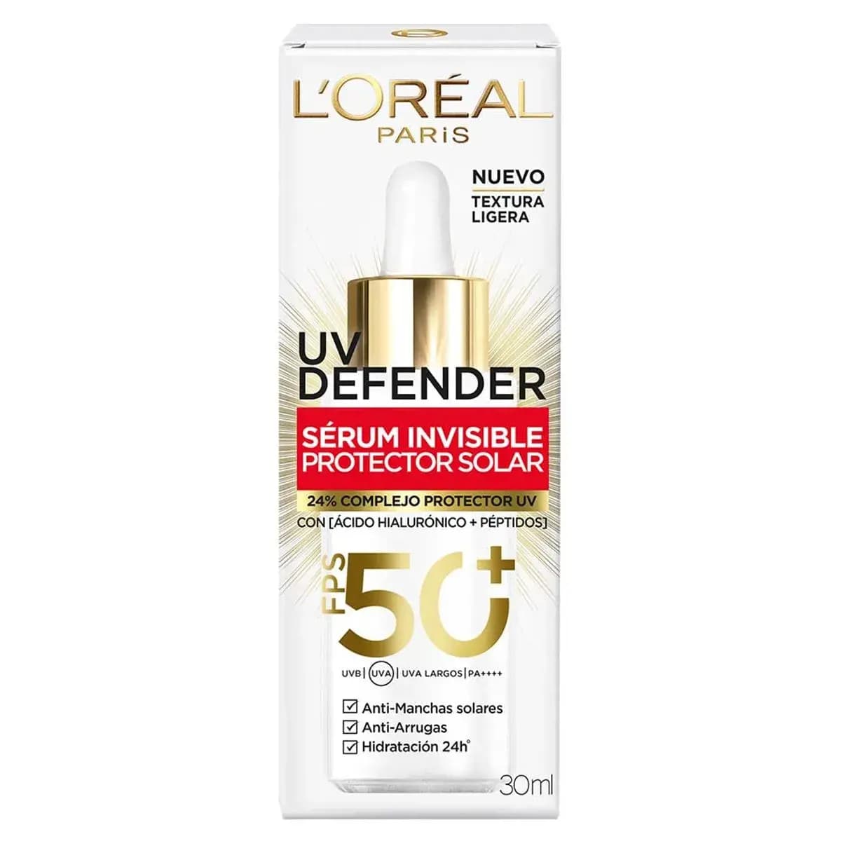 Serum Facial Loreal Defender Invisible FPS50+ x30ml