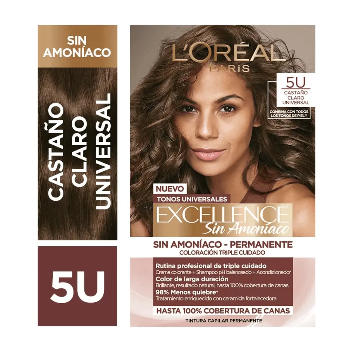 Coloracion Excellence Nudes Arg CM Castaño Claro 5U