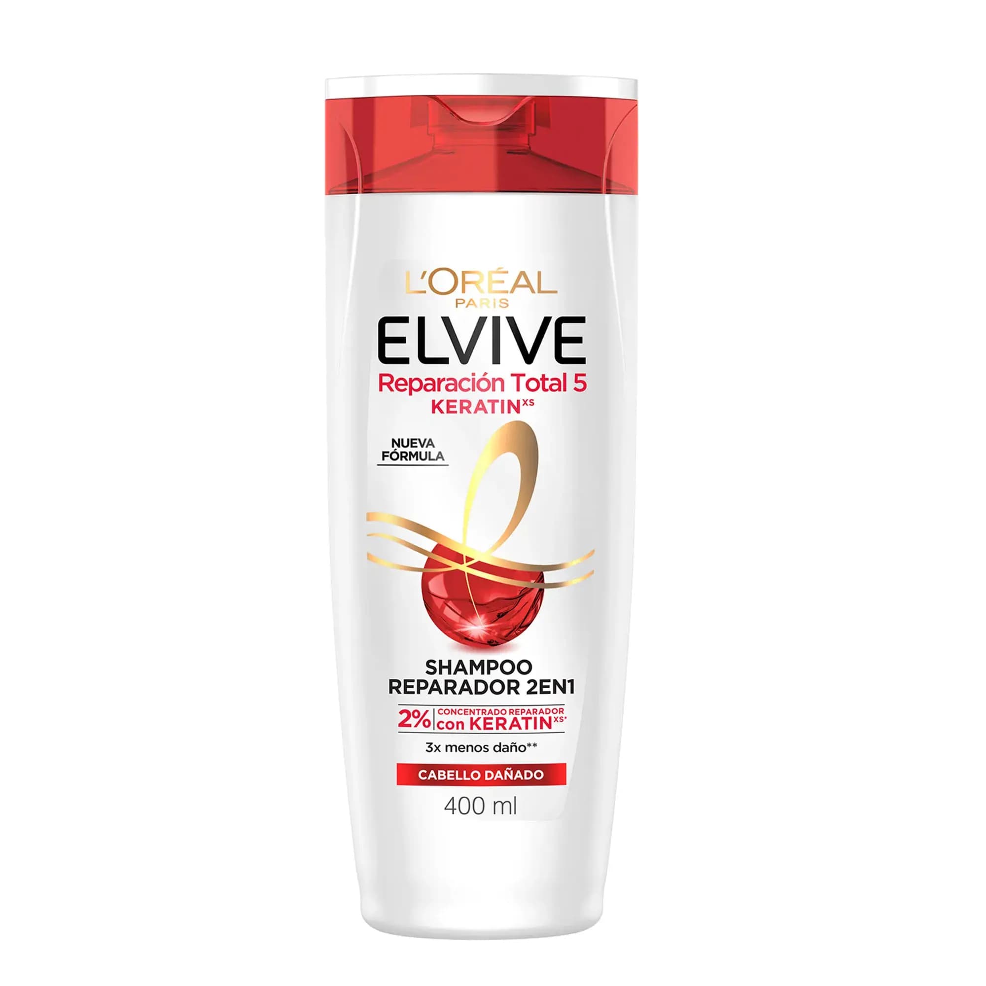 Shampoo Elvive 2 en 1 Reparación Total 5 x 400 ml