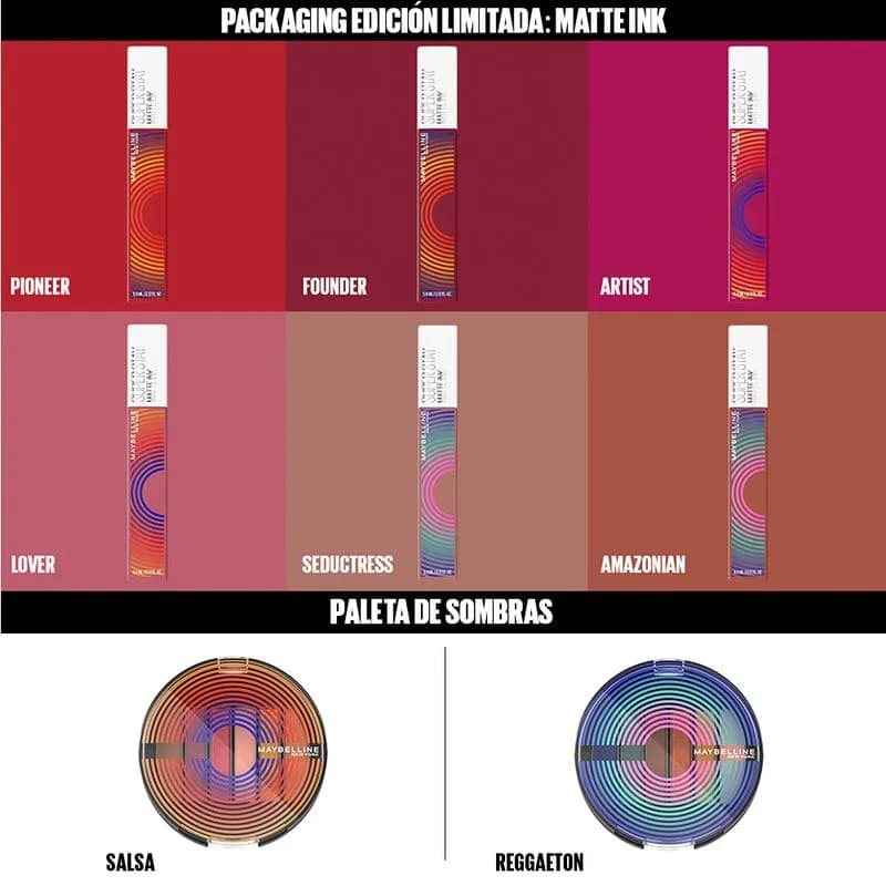 Paleta de Sombras de Ojos Maybelline Music Collection Reggaeton