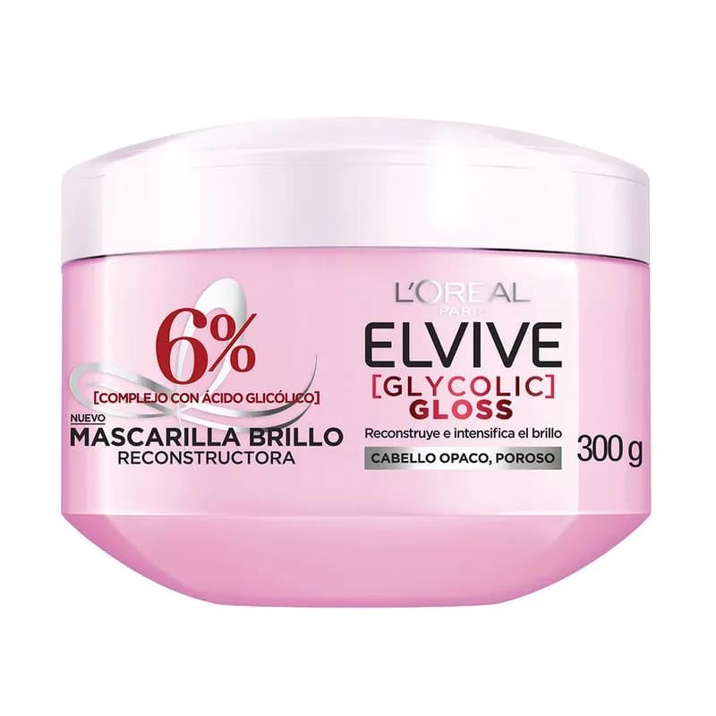 Mascarilla Elvive Glycolic Gloss 300gr