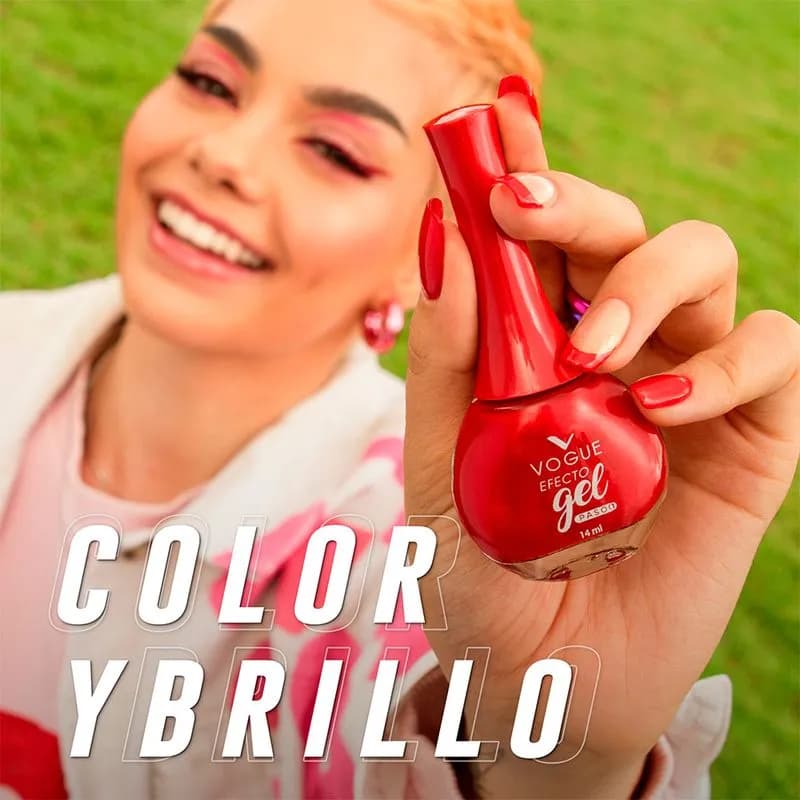Esmalte De Uñas Vogue Efecto Gel Selección Latina Tono Pasión