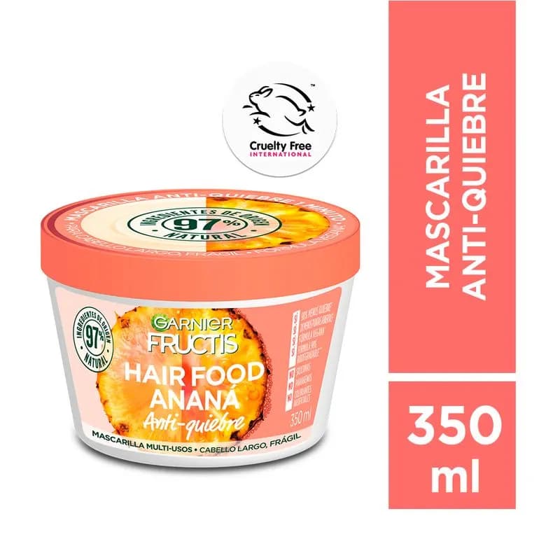 Mascarilla Fructis Hair Food Ananá x 350ml.