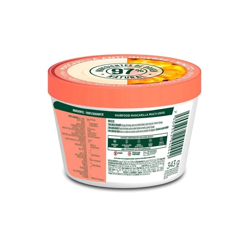 Mascarilla Fructis Hair Food Ananá x 350ml.