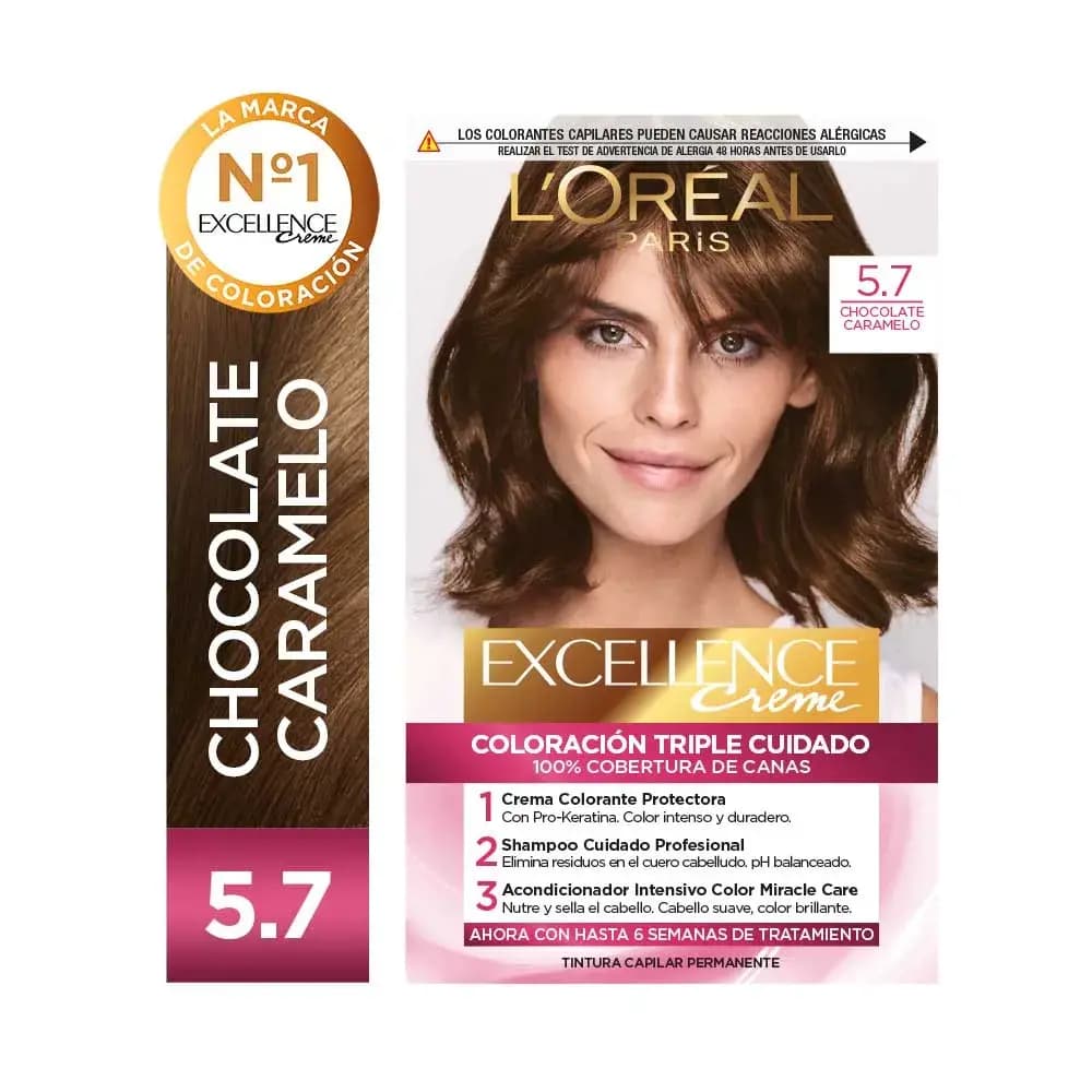 Coloracion Excellence Tono 5.7 Chocolate Caramelo