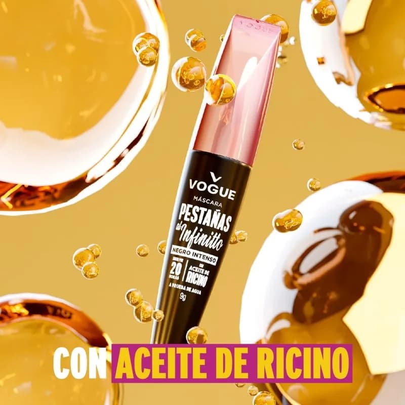 Máscara de Pestañas Vogue Pestañas al Infinitto Negro Intenso