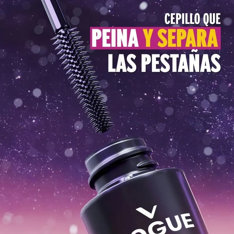 Máscara de Pestañas Vogue Pestañas al Infinitto Negro Intenso
