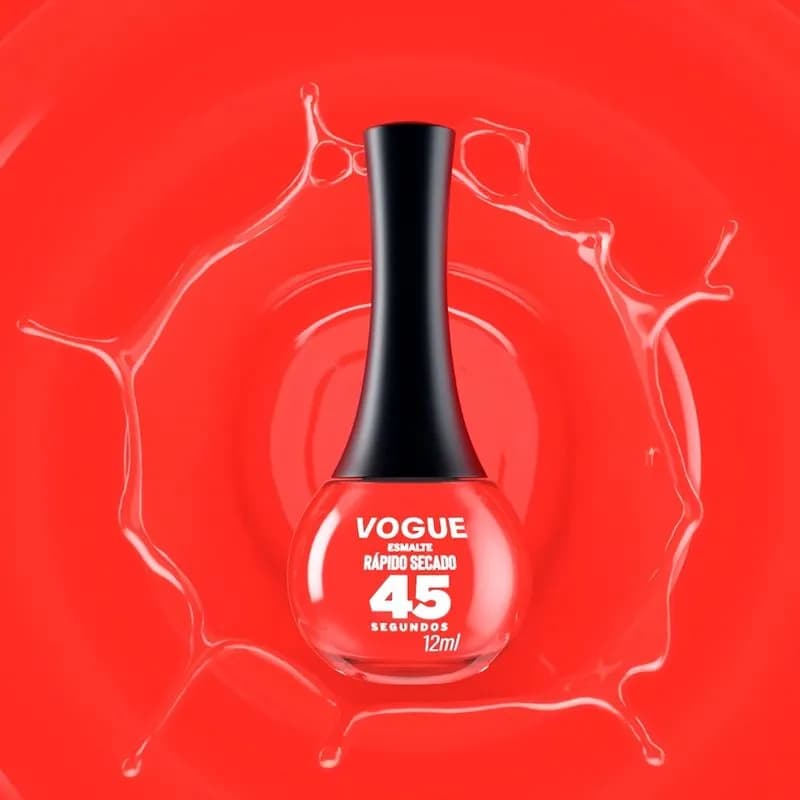 Esmalte Vogue Rápido Secado Rojo Antojo