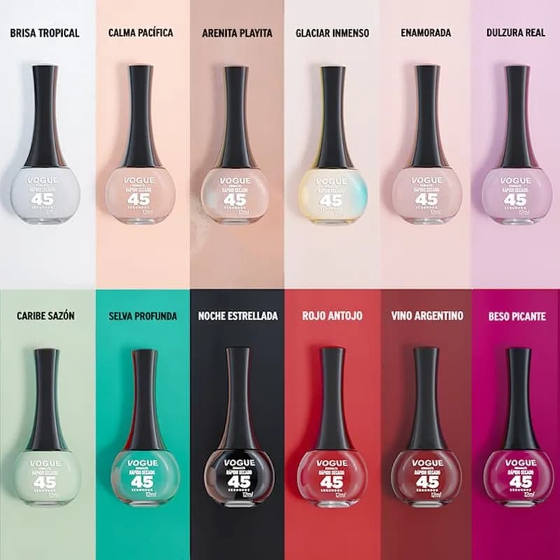 Esmalte Vogue Rápido Secado Glaciar Inmenso