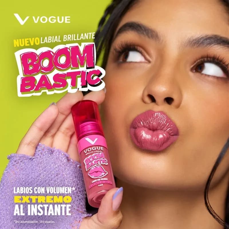 Brillo Labial Vogue Boombastic Tono Eléctrica