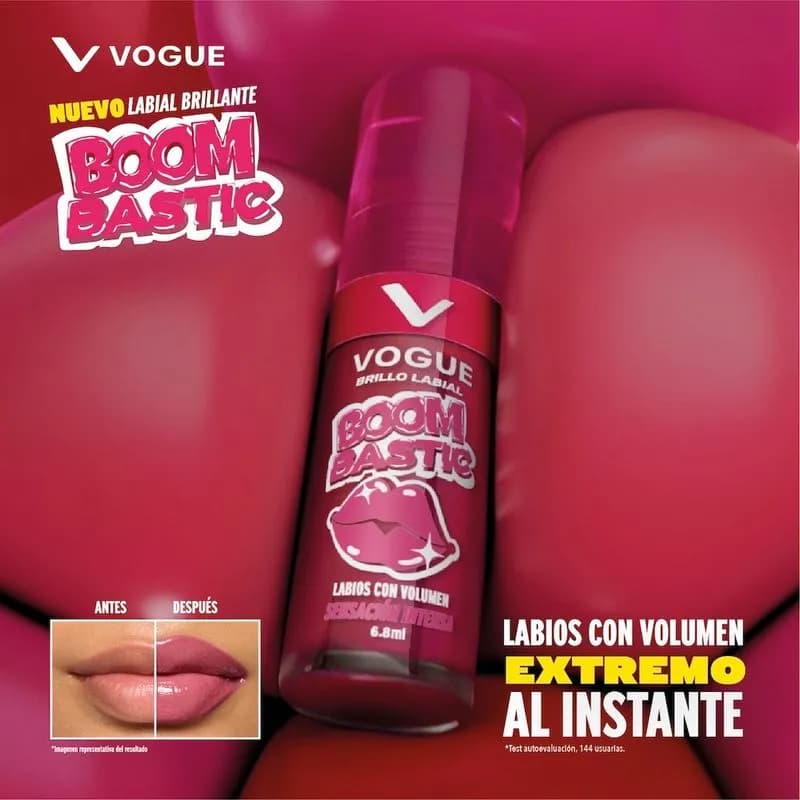 Brillo Labial Vogue Boombastic Tono Explosiva