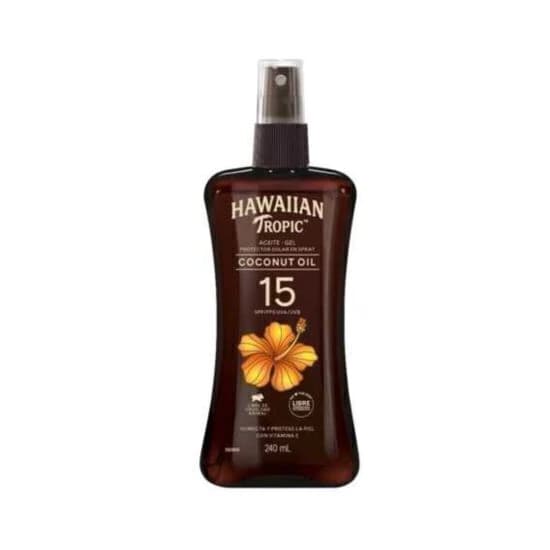 Aceite Gel Protector Solar en Spray SPF15 Hawaiian Tropic x 240ml.
