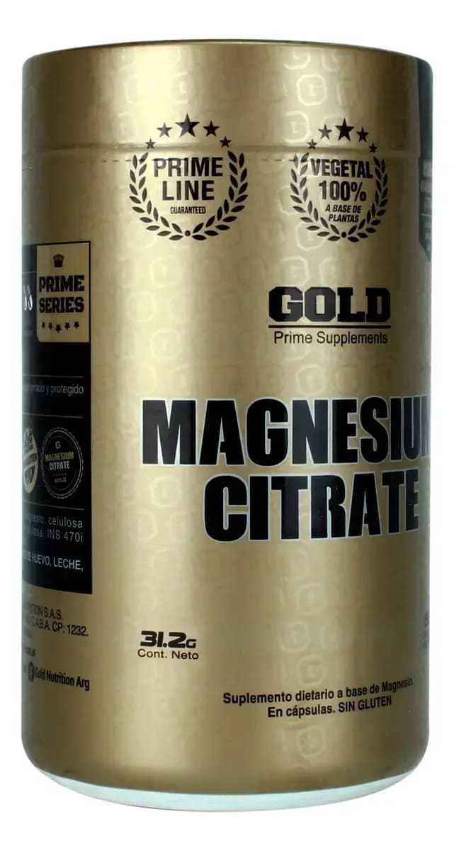 GOLD NUTRITION Citrato De Magnesio 800Mg x 60caps.