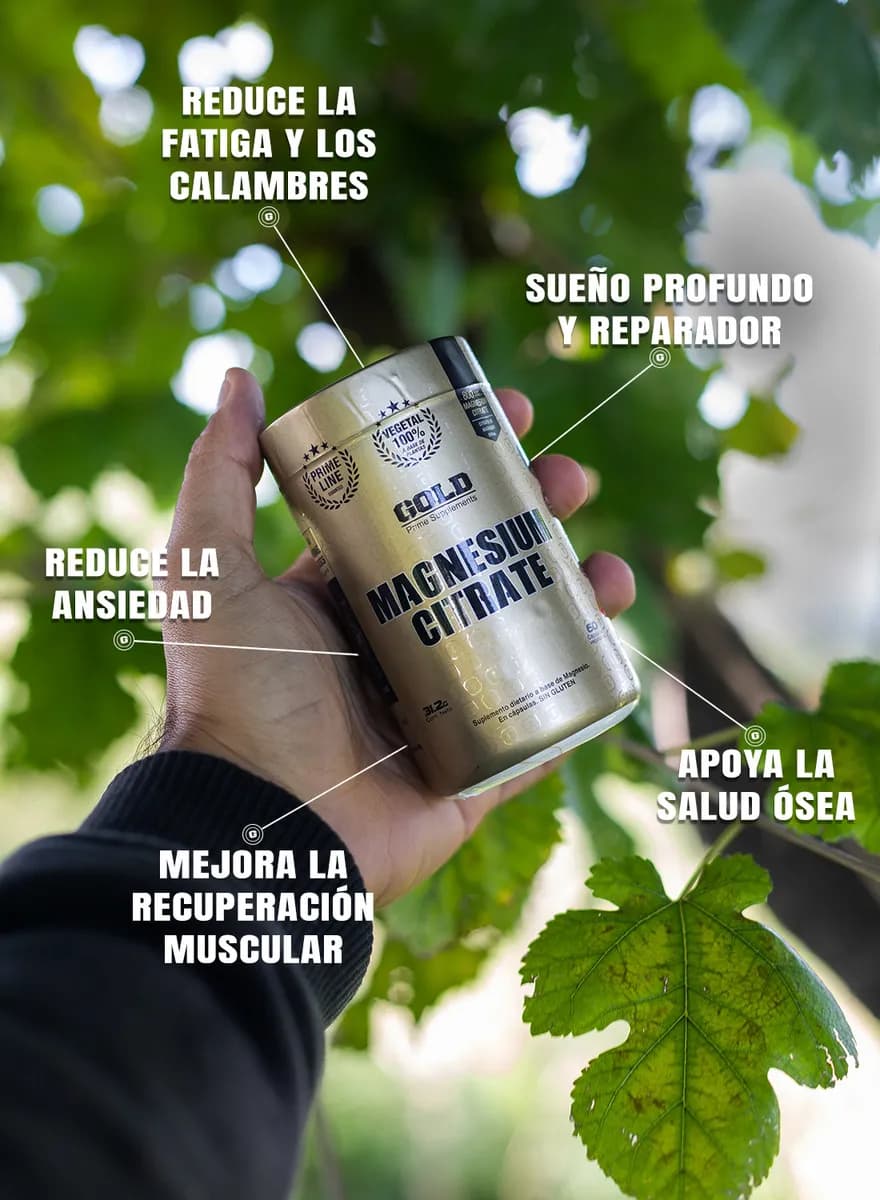 GOLD NUTRITION Citrato De Magnesio 800Mg x 60caps.