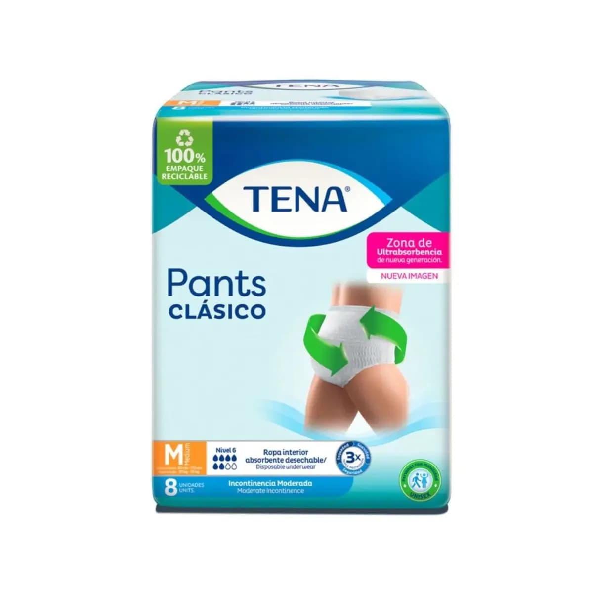 Pants Clásico Pañal Mediano x 8uni.