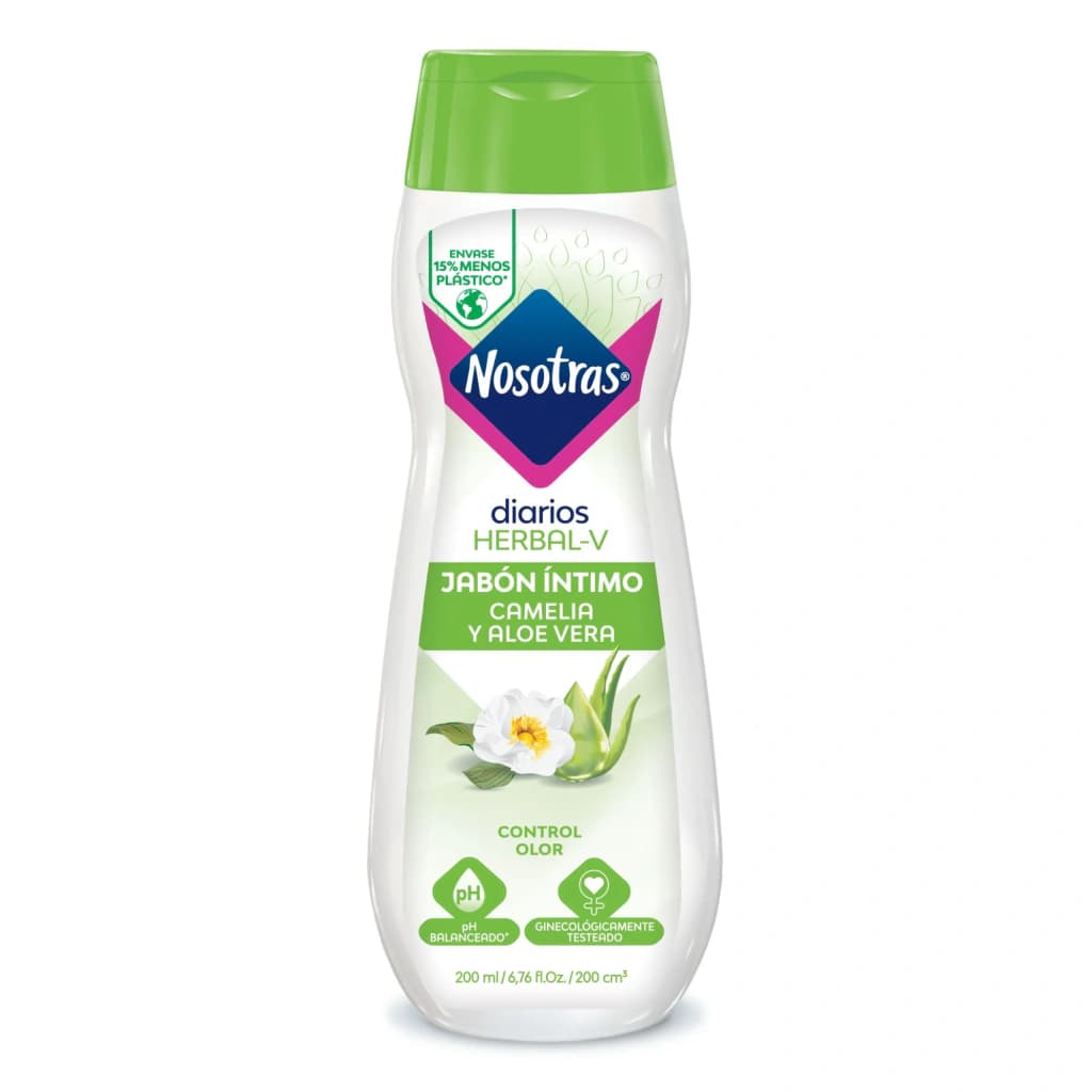 Nosotras Herbal-V Jabón Líquido Intimo Control Olor x 200ml