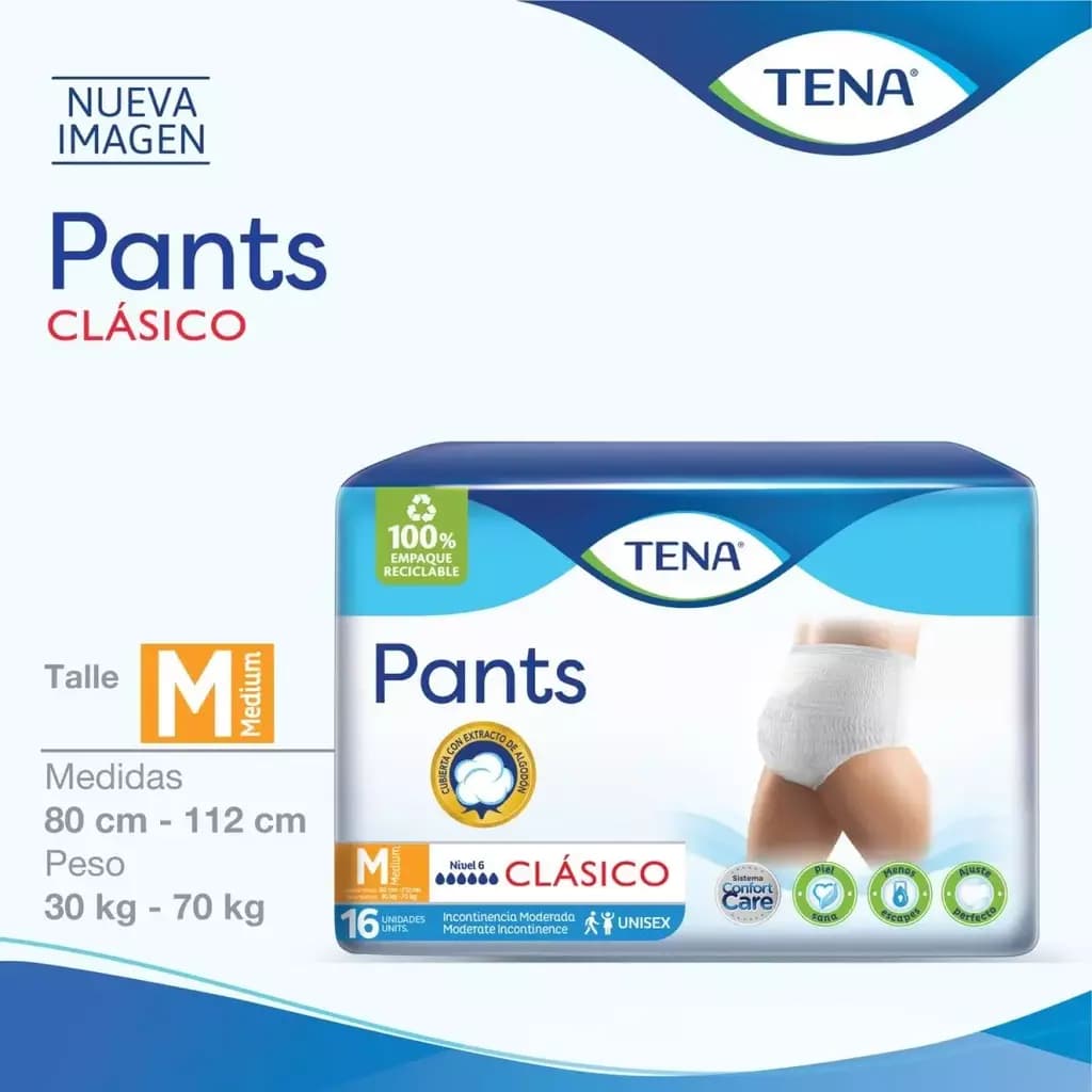 TENA Ropa Interior Pants Clásico M x 16uni.