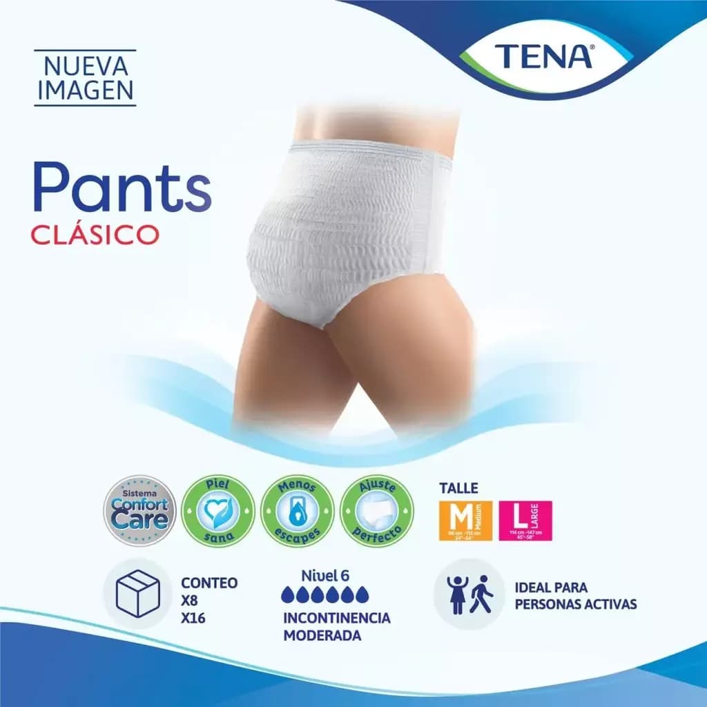 TENA Ropa Interior Pants Clásico M x 16uni.