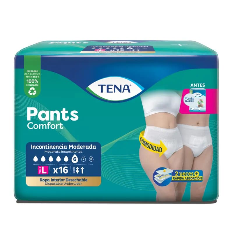 TENA Pants Clásico Large x 16 uni.