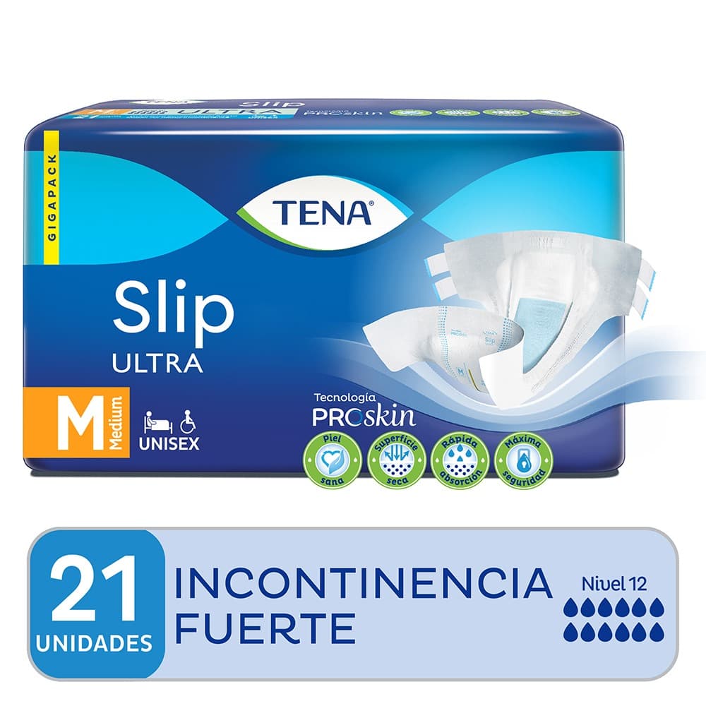 TENA Pañal Slip Ultra M x 21uni.