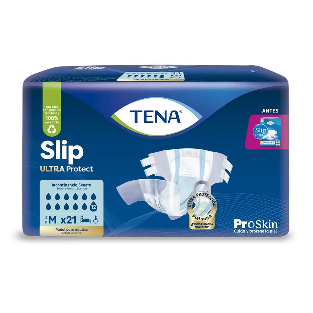 TENA Pañal Slip Ultra M x 21uni.
