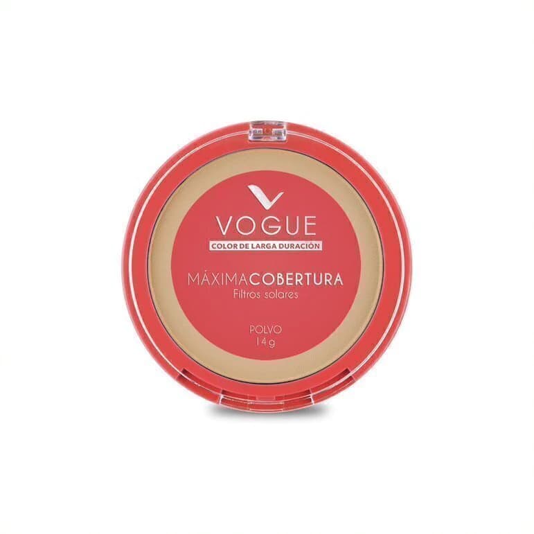 Polvo Compacto Vogue Máxima Cobertura Filtros Solares Sahara x 14grs.
