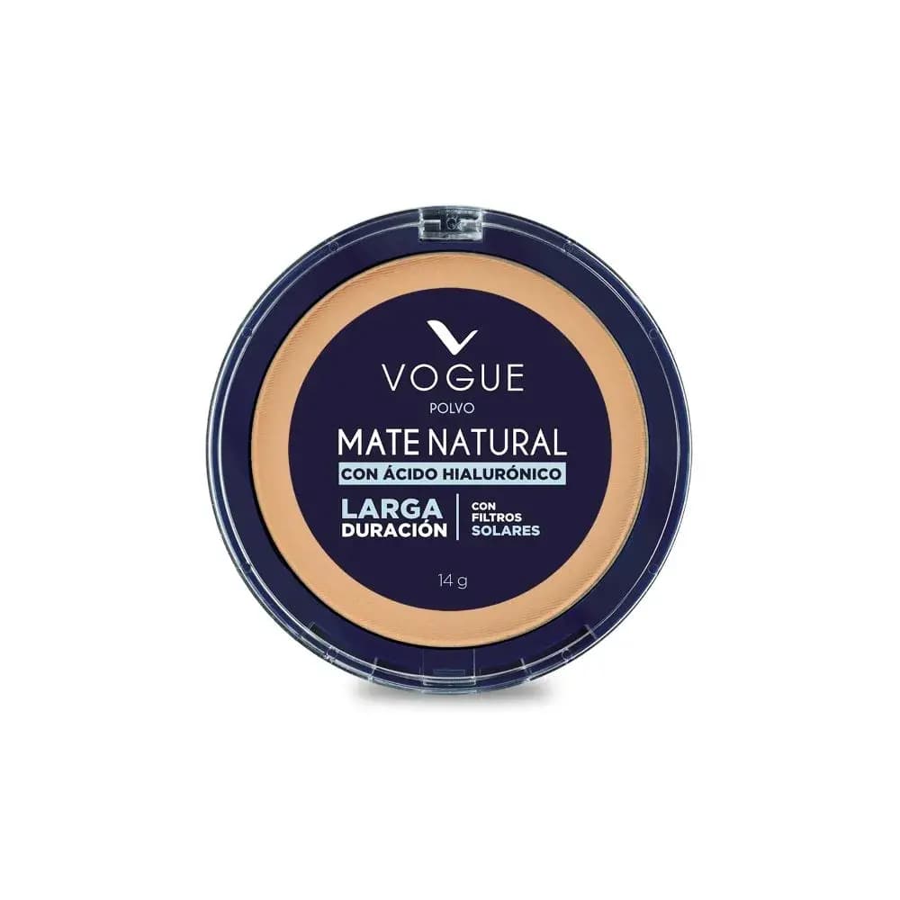 Polvo Compacto Vogue Mate Natural Tono Canela