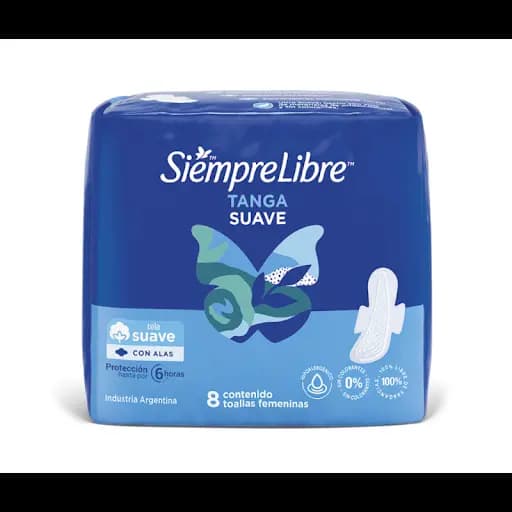 Toallas Femeninas Siempre Libre Tanga x8un