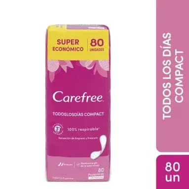 Protectores Diarios Carefree Compact Todos los Días x 80 un