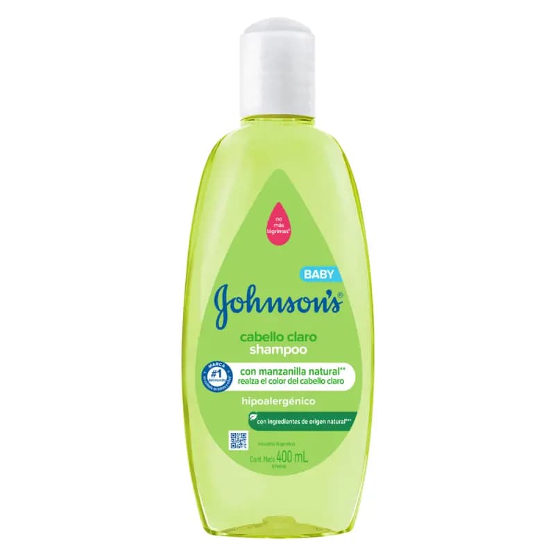 Shampoo Johnson's para bebé Cabello Claro x400 ml.